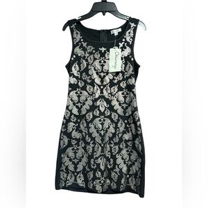 Olsenboye Black and Silver Mini Dress